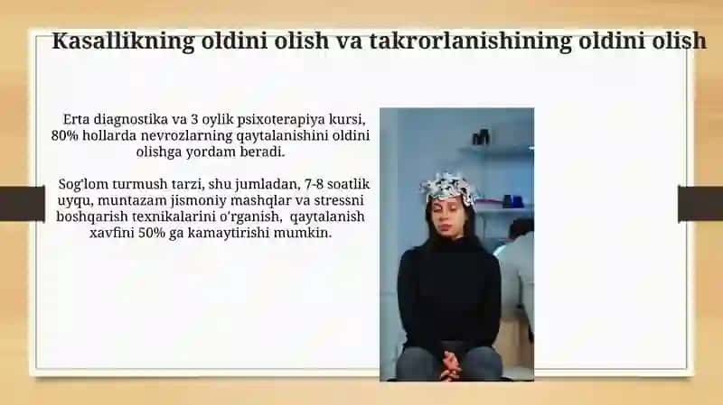 Nevroz holatlarida (isteriya, psixosteniya nevrosteniya) reabilitatsiya 4