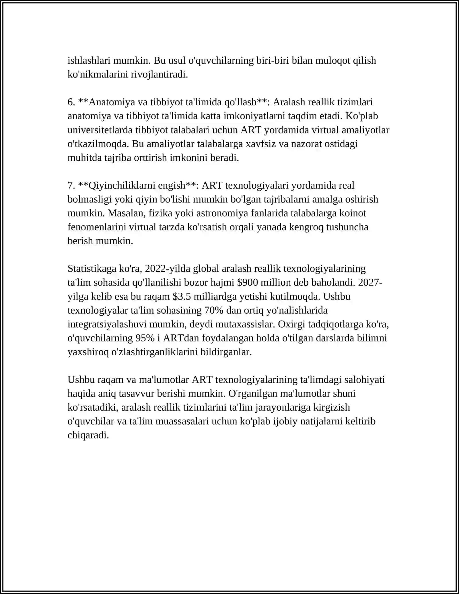 TA'LIM TIZIMIDA ARALASH REALITIK TIZIMLARIDAN FOYDALANISH 4
