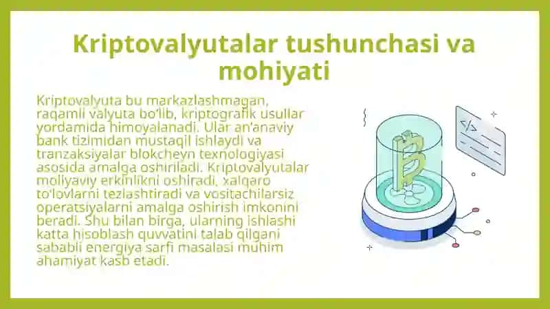 Kriptovalyutalarning energiya iste’moli yashil Bitcoin loyihalarining bahosi 4