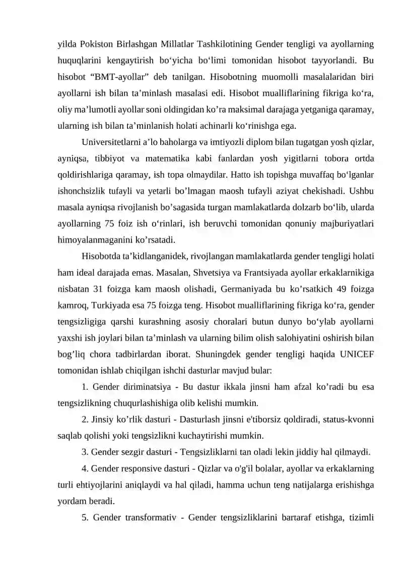 Gender Psixologiyasi Fanidagi Gender Tuzilmalari Tushunchasi 4