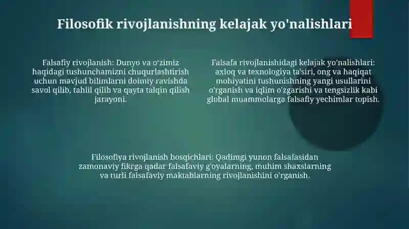 Falsafiy tafakkur taraqqiyot bosqichlari 4