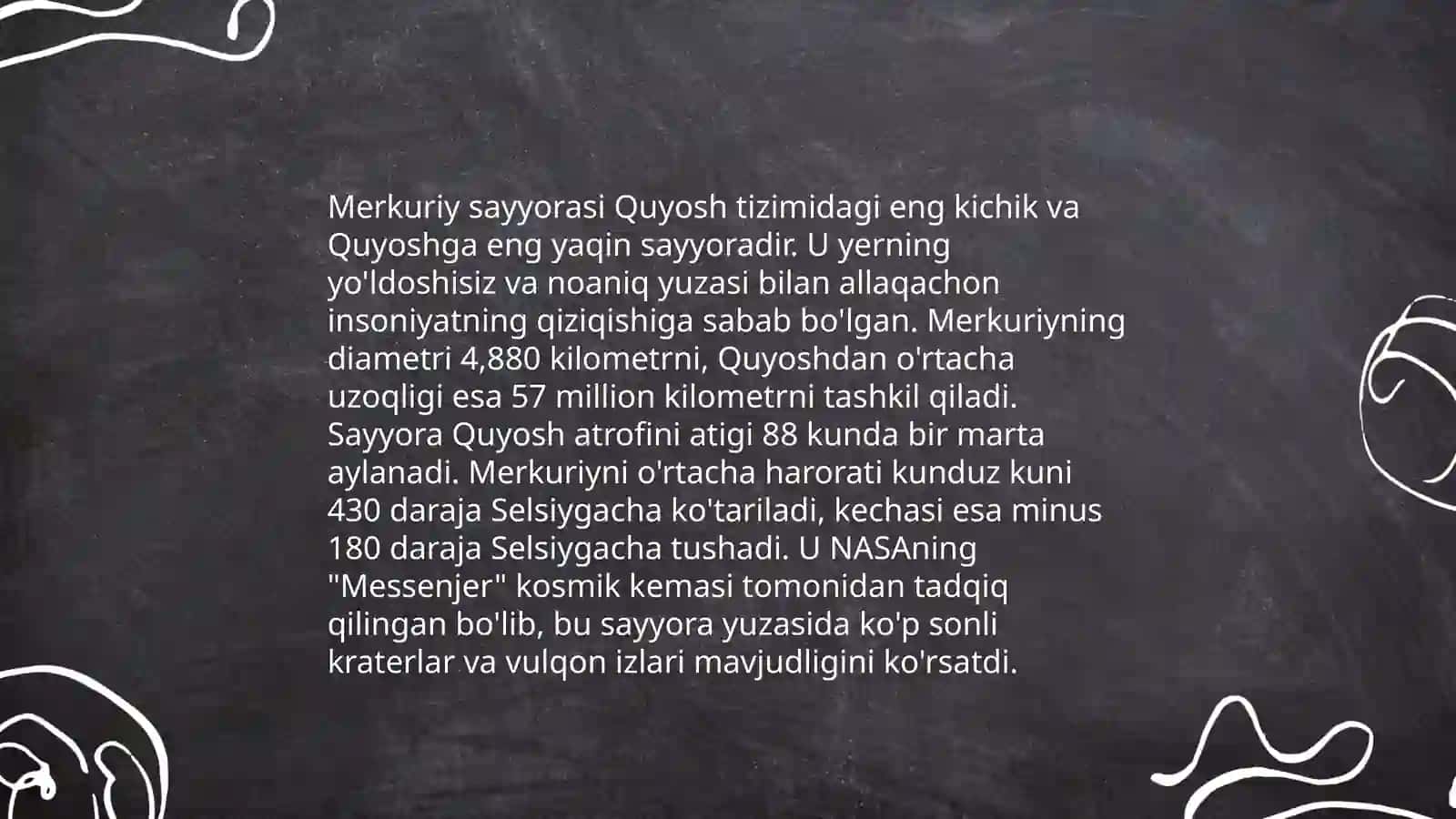 Yer sayyoralari katta guruh bolalari uchun 4