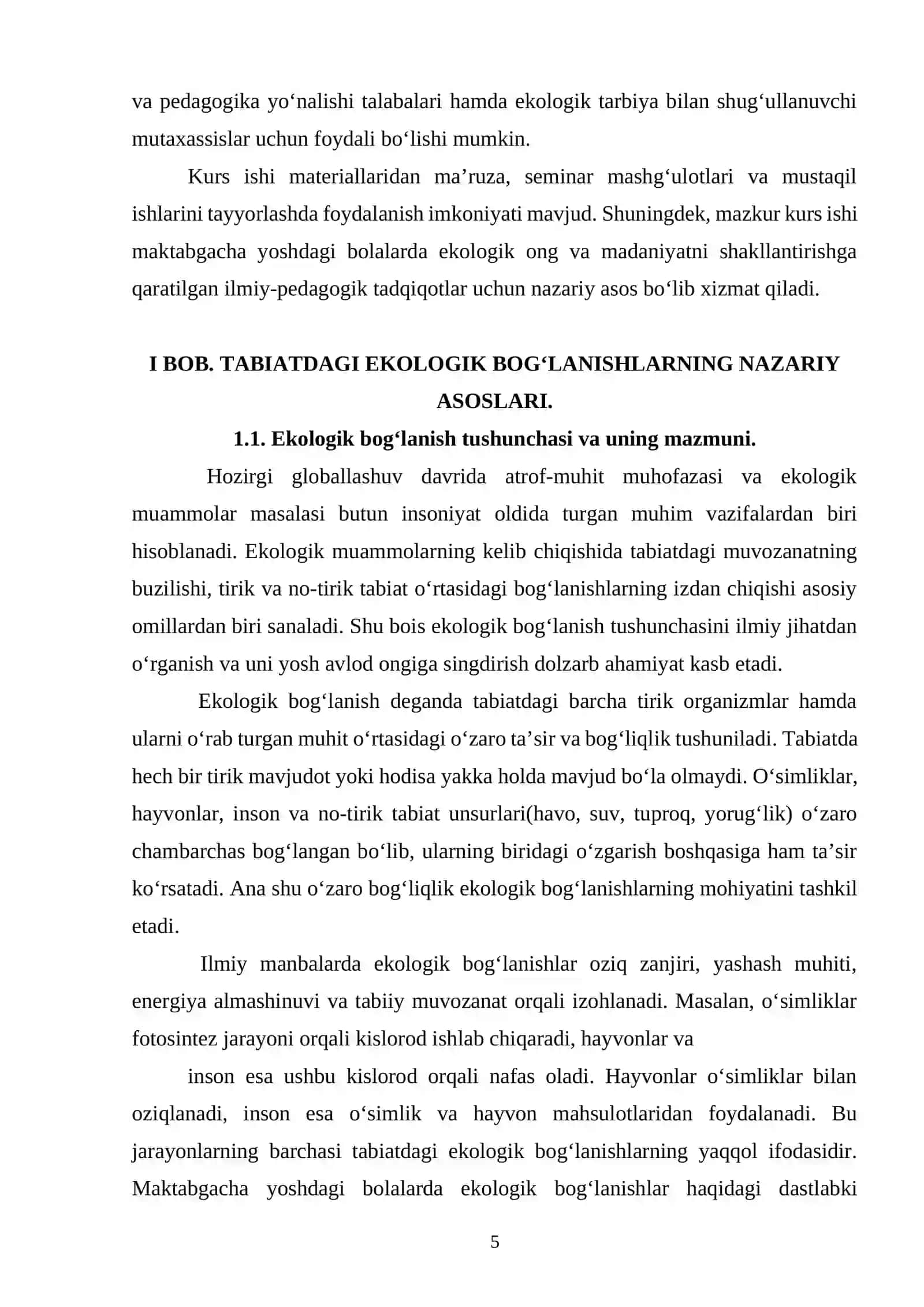 Tabiatdagi ekologik bogʻlanishlar haqida bolalarda tasavvur shakllantirish 4
