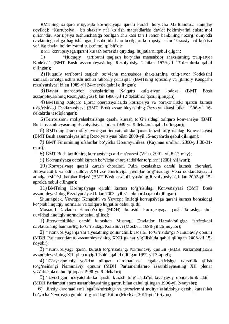 Korrupsiya qarshi kurashishning jahon tajribasi 4