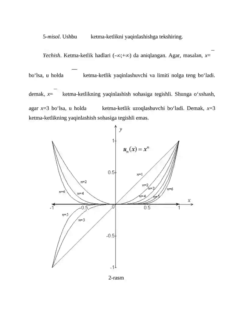 FUNKSIONAL KETMA-KETLIKLAR VA QATORLAR 4