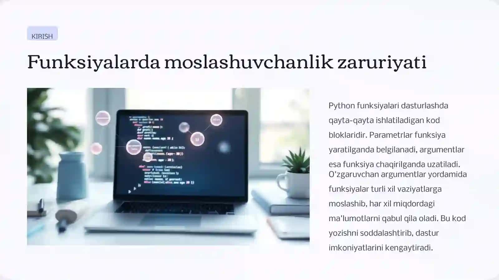 Python funksiyalari davzgaruvchan argumentlar: *args va **kwargs 4
