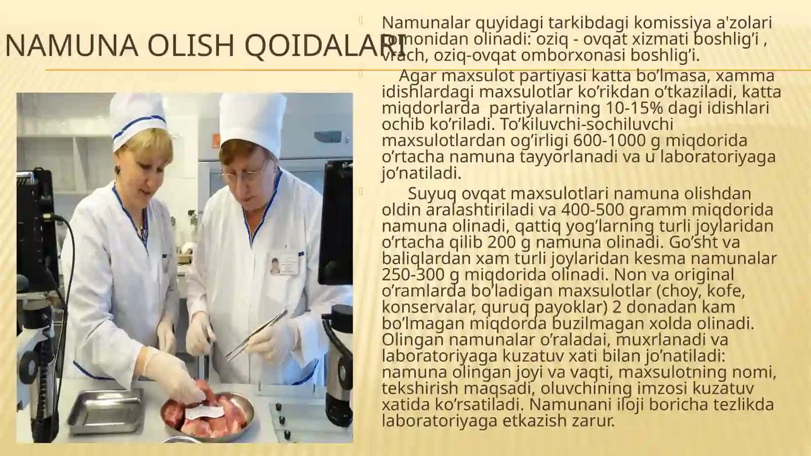 OZIQ-OVQAT MAHSULOTLARINI SANITARIYA EKSPERTIZASI 4