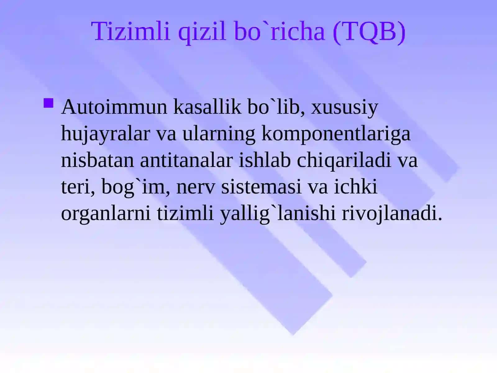 Tizimli Qizil Bo`richa 4