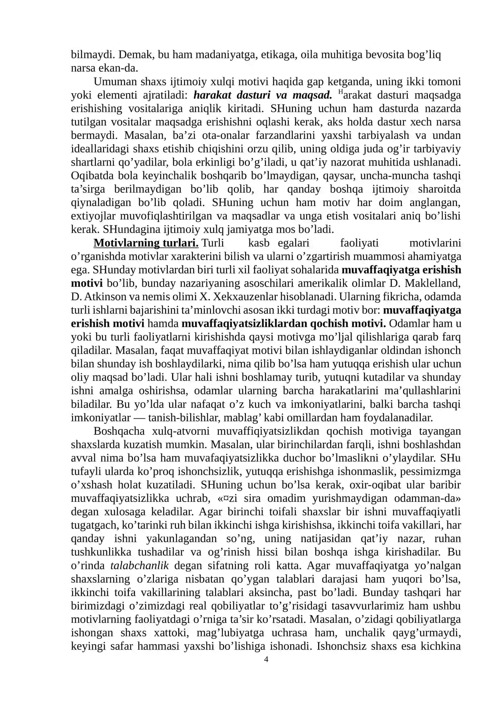 Motivatsiya haqida umumiy tushuncha 4