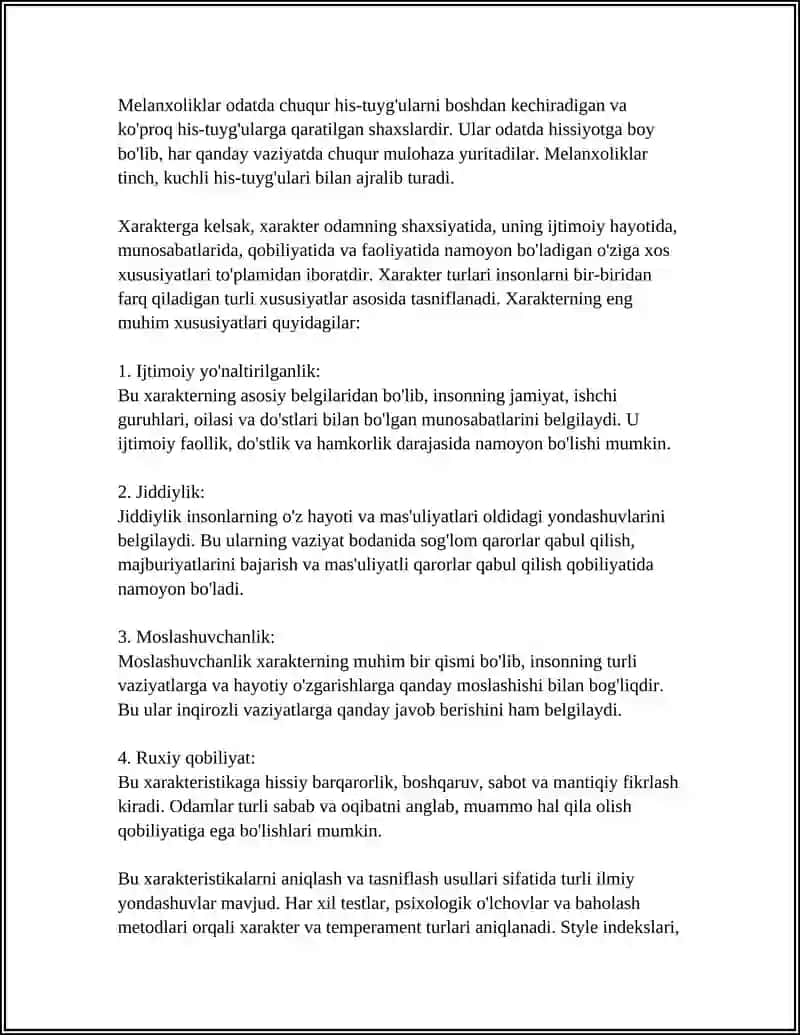 XARAKTER TIPLARI VA ULARNI ANIQLASH USULLARI 4