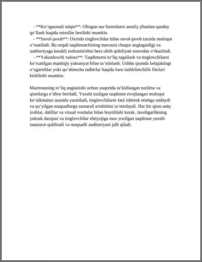 TAQDIMOT NUTQI 4