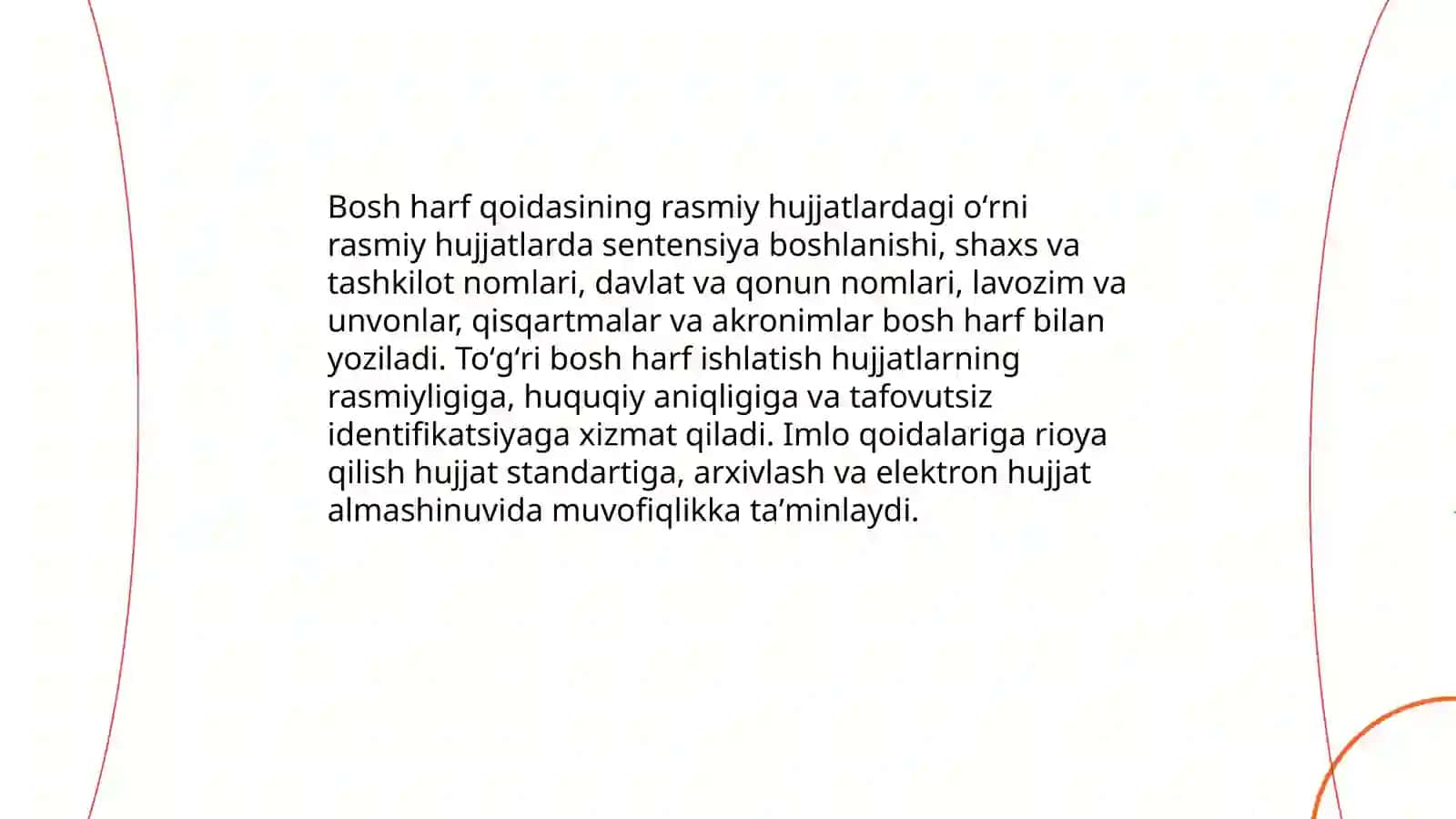 OʻZBEK TILINING IMLO QOIDALARI VA SOHA EGALARINING SAVODXONLIGI 4
