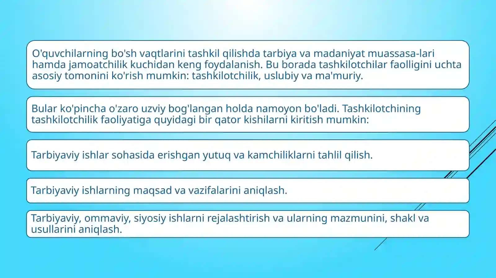 Sinfdan va maktabdan tashqari tarbiyaviy ishlarda 4