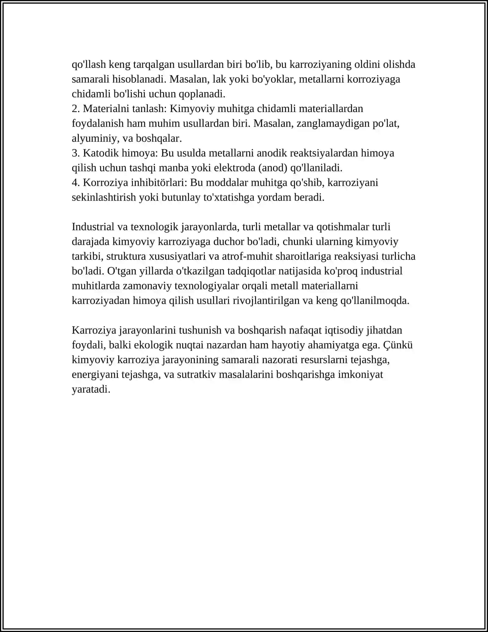 KARROZIYA JARAYONLARINING KARROZION YEMIRILISH TASNIFI 4
