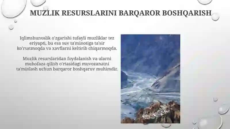 Muzlik jarayonlari va ularning o'rta osiyo landshaftlarini shakllantirishdagi roli 4