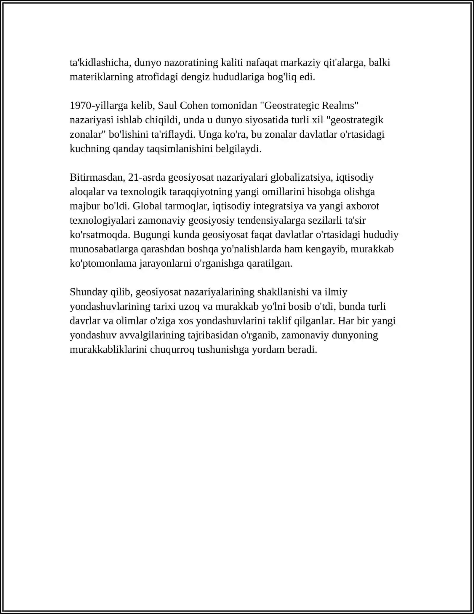 GEOSIYOSATNING SHAKLLANISHIDAGI ILMIY YONDASHUVLAR 4