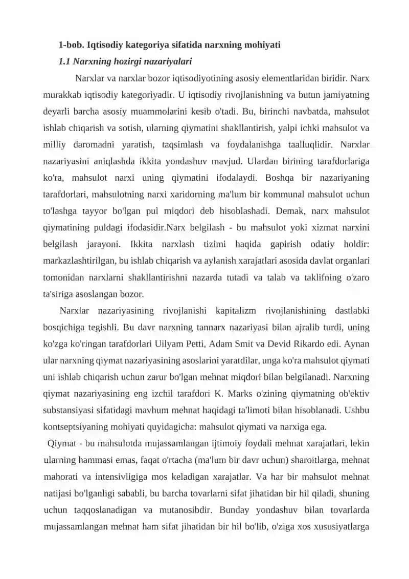 Narxning mohiyati vazifalari va turlari 4