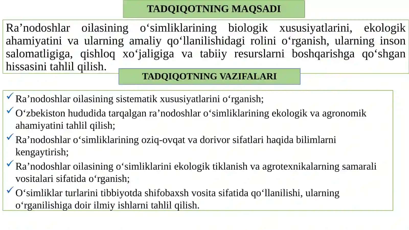 RA’NODOSHLAR OILASI,VAKILLARI,TARQALISHI,TUZILISHI,KO’PAYISHI,AHAMIYATI 4