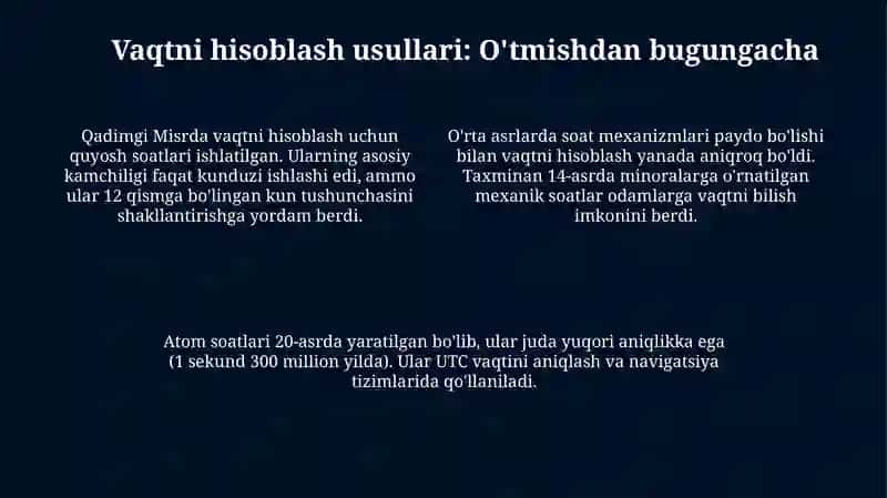 Dars zichligi va xronometraj otkazish usullari 4