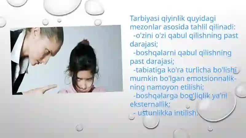 Tarbiyasi qiyin bolalar psixologiyasi 4