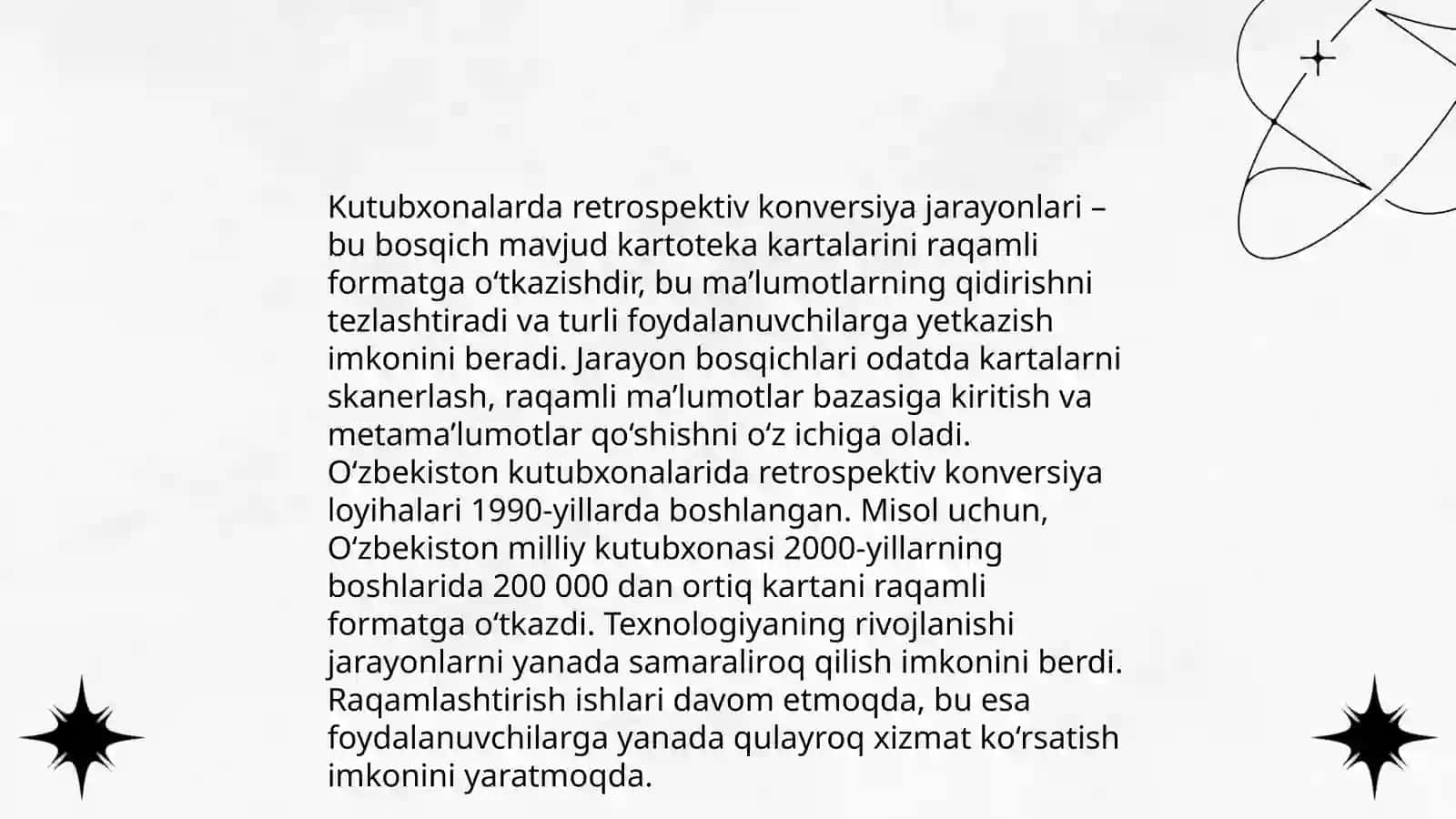 Retrospektiv konvertatsiya va EC 4