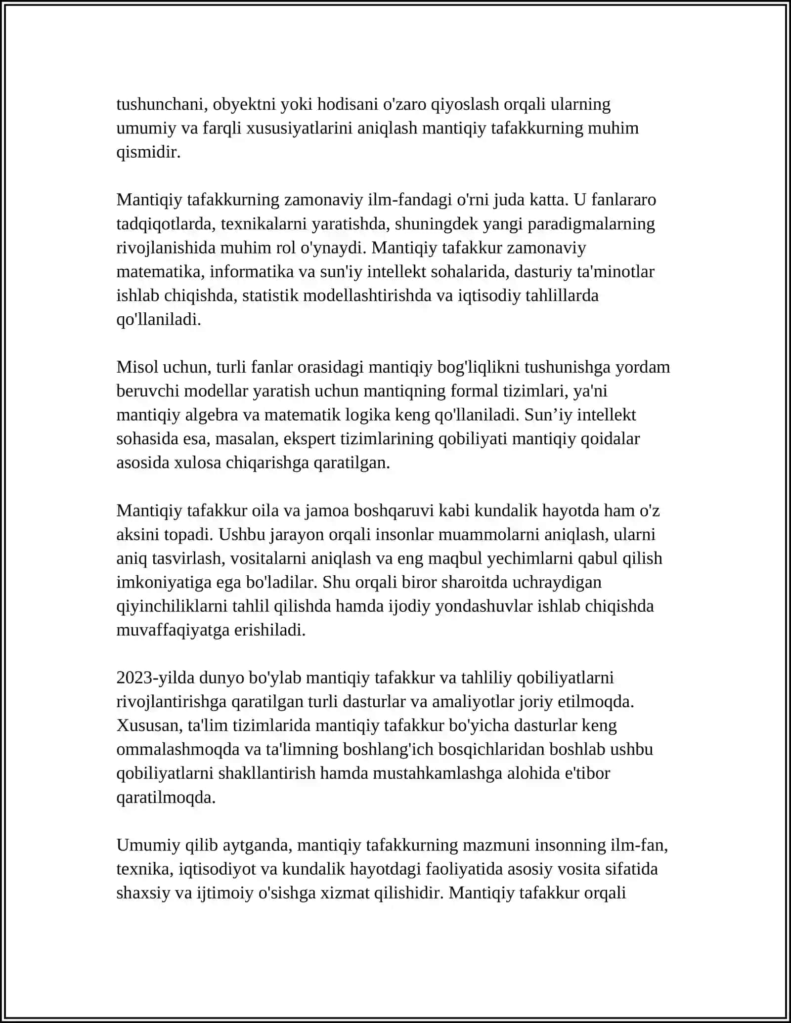 TAFAKKURNING MANTIQIY SHAKLLARI VA QONUNLARI 4
