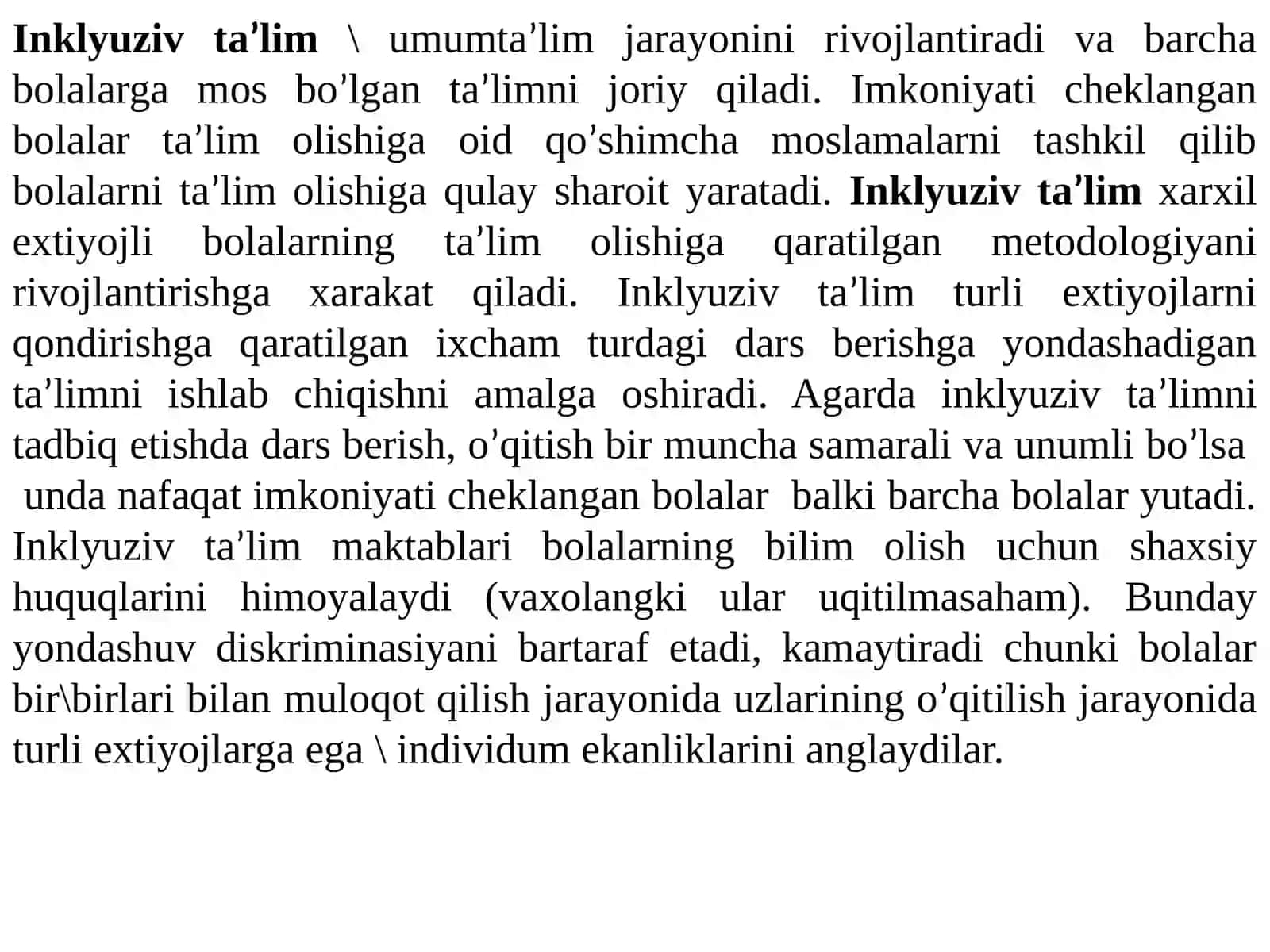 Inklyuziv ta’lim nazariyasi fanining vujudga kelishi va rivojlanishi 4