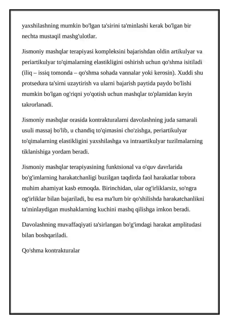Kontrakturalar va ankilozlar 4