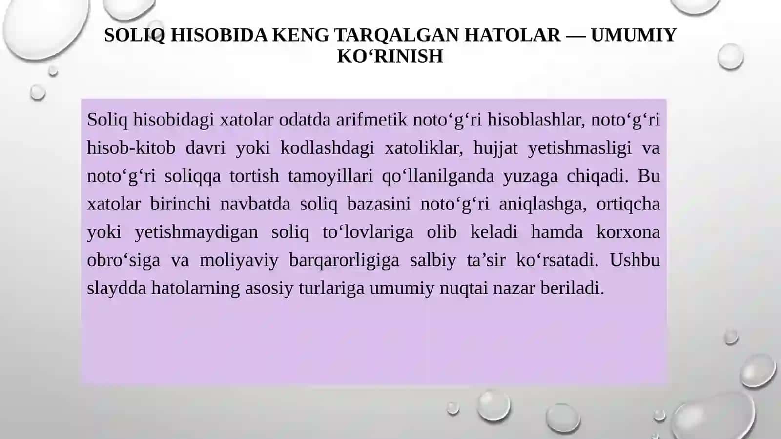 Soliq hisobida xatolar va ularni bartaraf etish tartibi 4