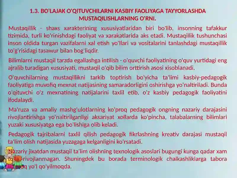 BO’lajako’qituvchilarnikasbiyfaoliyatgatayyorlashningsamaraliyo’llari 4
