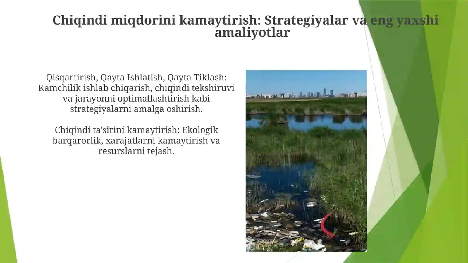 Atrofmuhitga ishlab chiqarish jarayonida tashlanadigan chiqindilar va ularning turlari 4
