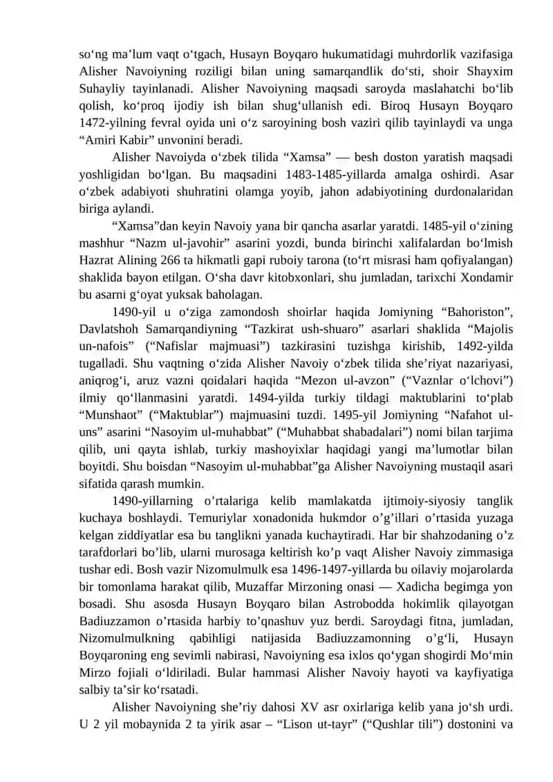 "Temur tigʻi yetmagan joyni qalam bilan oldi Alisher" 4