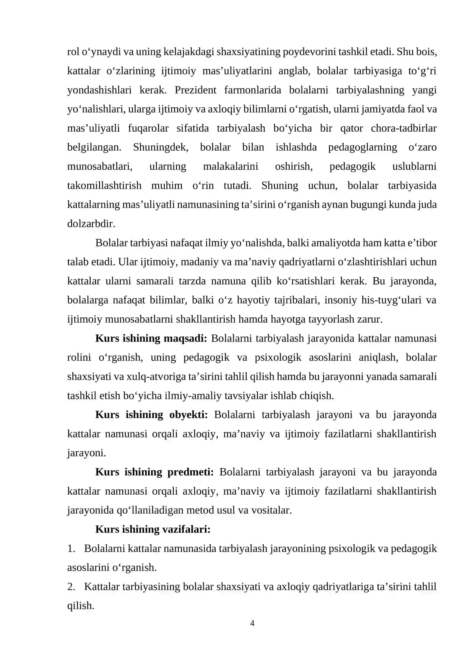 Bolalarni kattalar namunasida tarbiyalash 4
