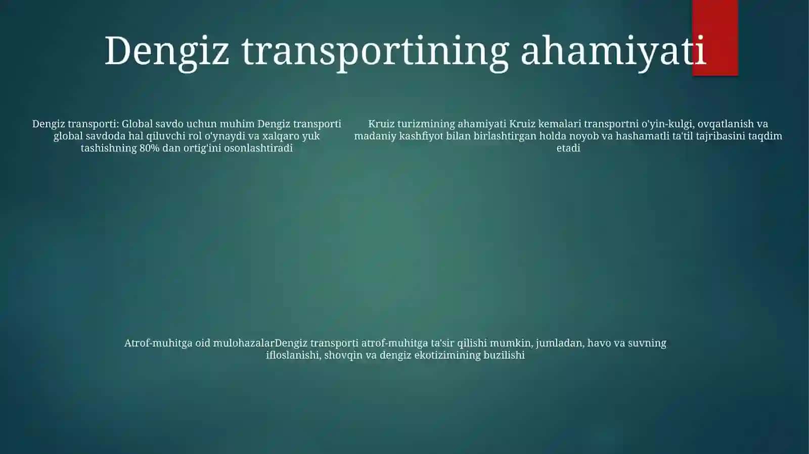 Dengiz Transporti Va Kruiz Kemalari 4