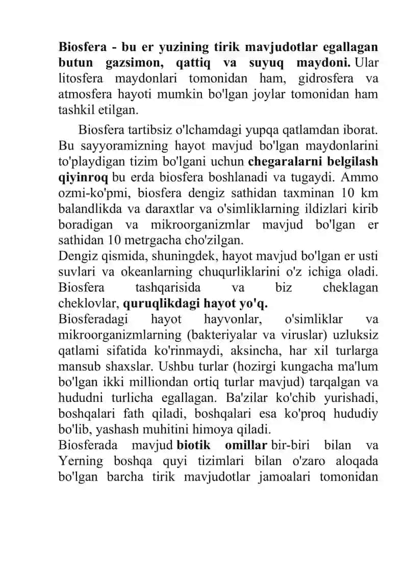 BIOSFERA HAQIDA TUSHUNCHA VERNODSKIY TA`LIMOTI VA NOOSFERA 4
