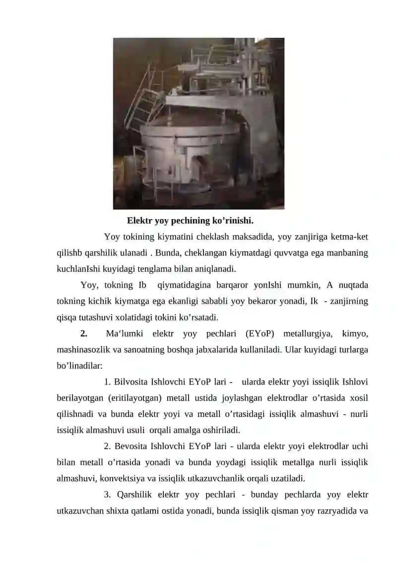Elektr yoy pechlari 4
