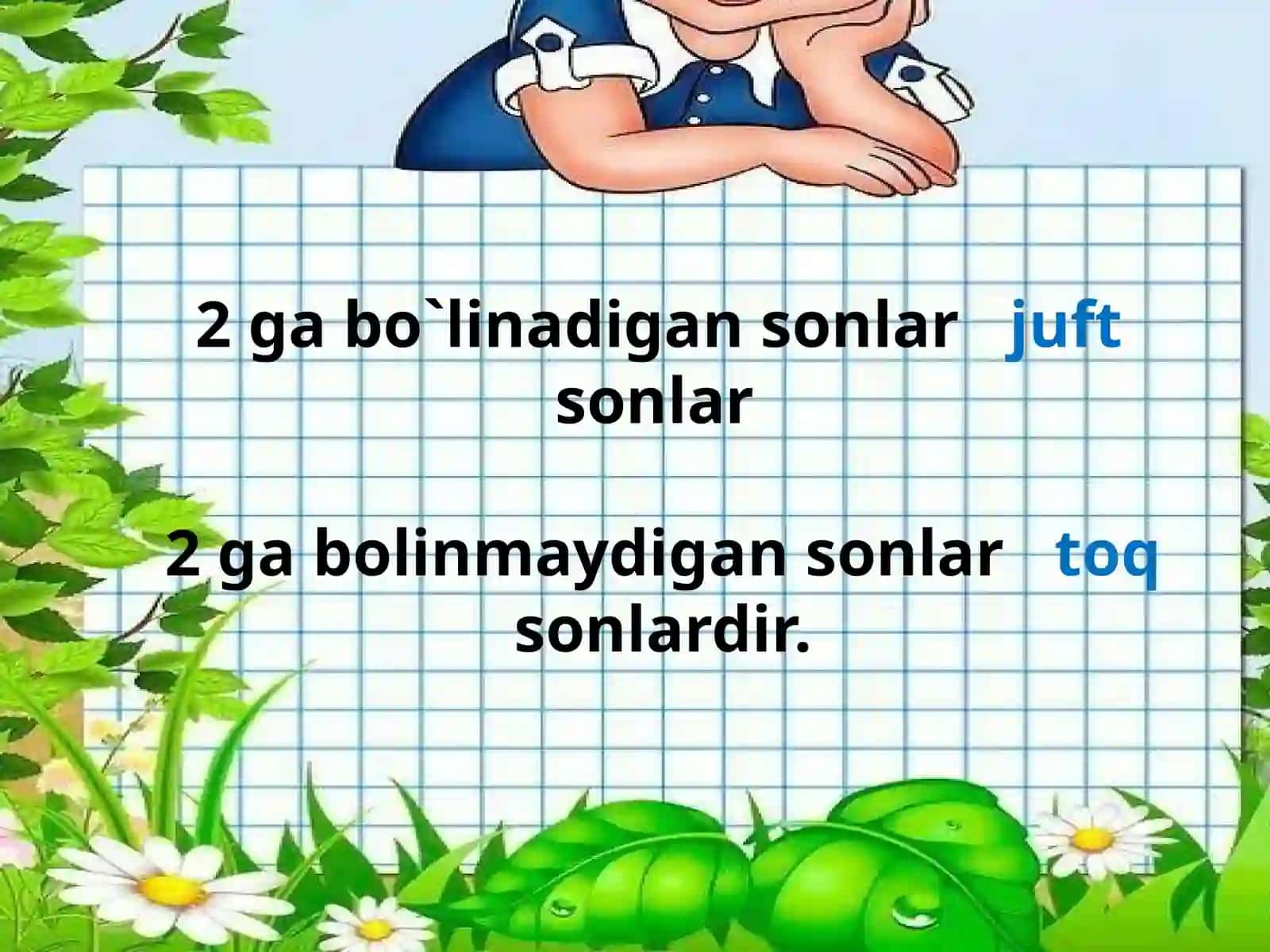 Juft va toq sonlar 4