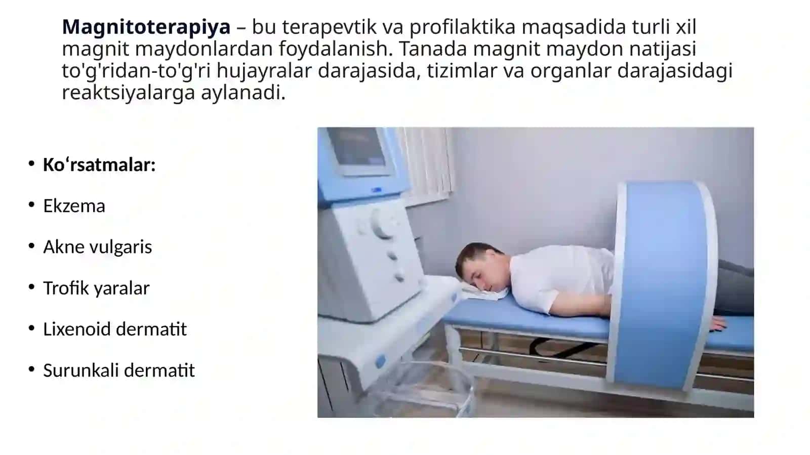 Teri kasalliklarida qo‘llaniladigan fizioterapevtik muolajalar 4