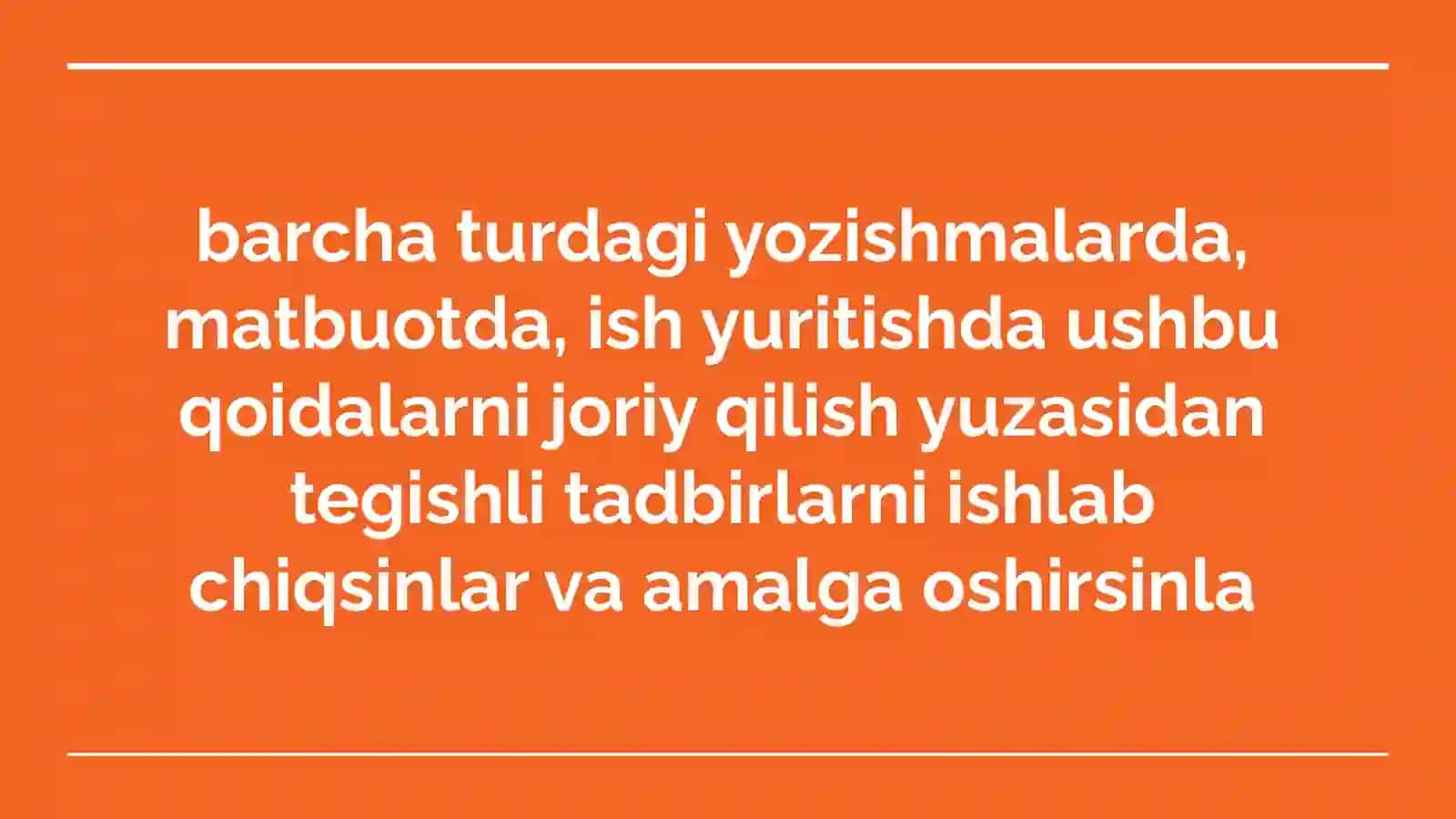 O'zbek tilining asosiy imlo qoydalar 4