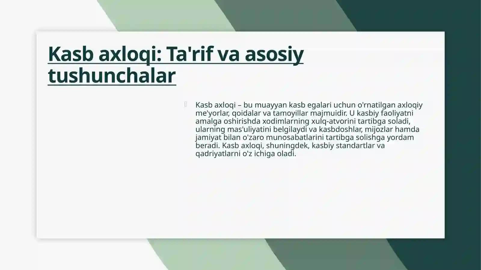 Kasb axloqi 4