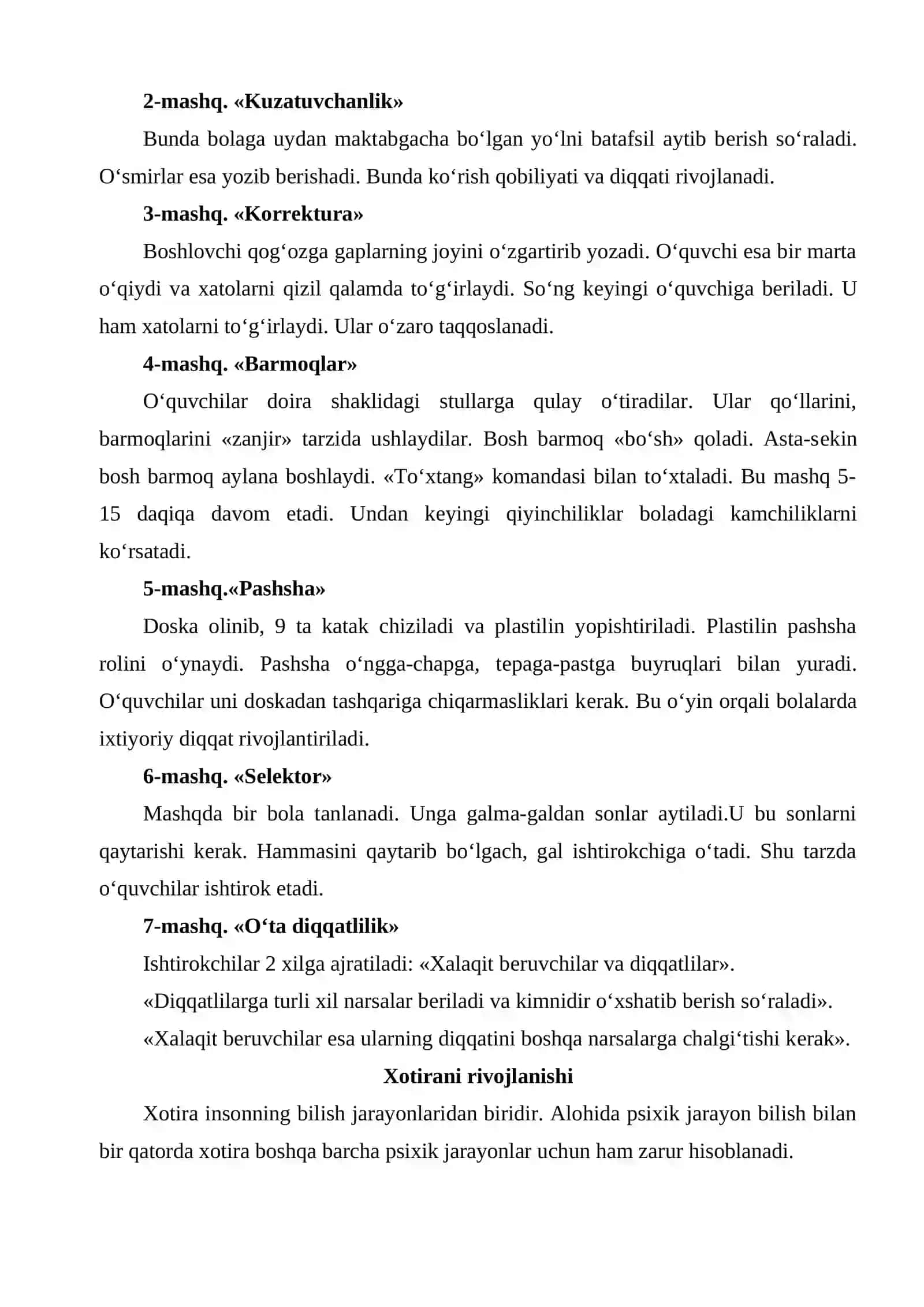 Bilish jarayonlari va kasbiy rivojlanish haqida umumiy tushuncha 4