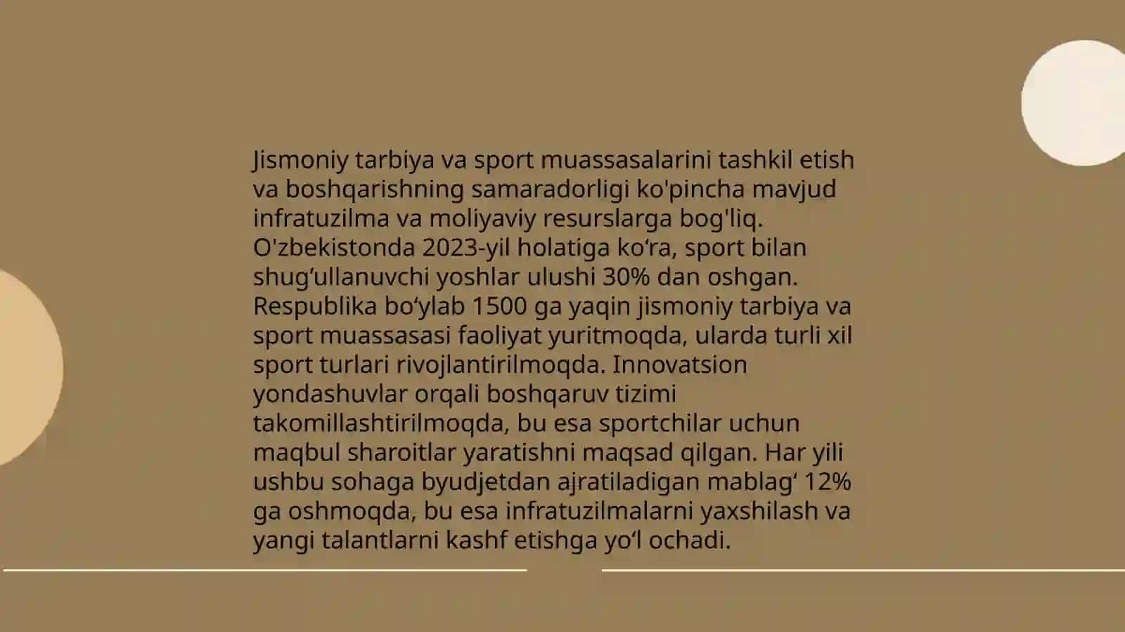 Jismoniy tarbiya va sport sohasini tashkiliy tarkibiy tuzilmasini takomillashtirish 4