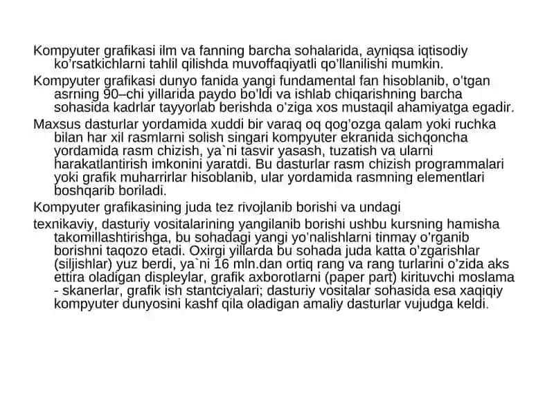 COREL DRAW DASTURIDA TASVIRLARINI HOSIL QILISH VA ULAR USTIDA AMALLAR BAJARISH 4