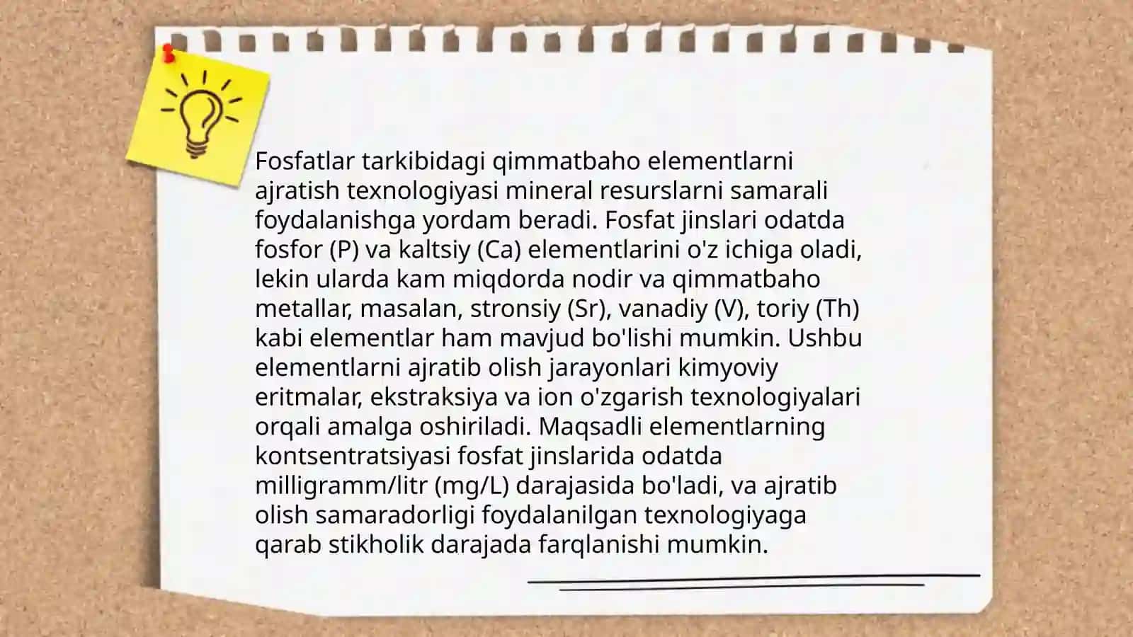 Fosfatli xomashyolarni kimyoviy boyitish 4