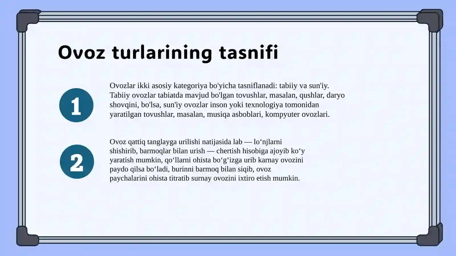 Ovoz va uning turlari 4