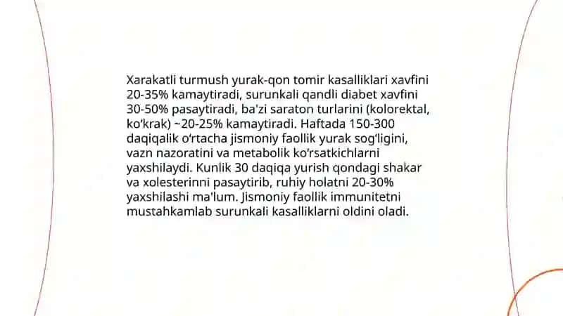 Jismoniy faollik va turmush 4