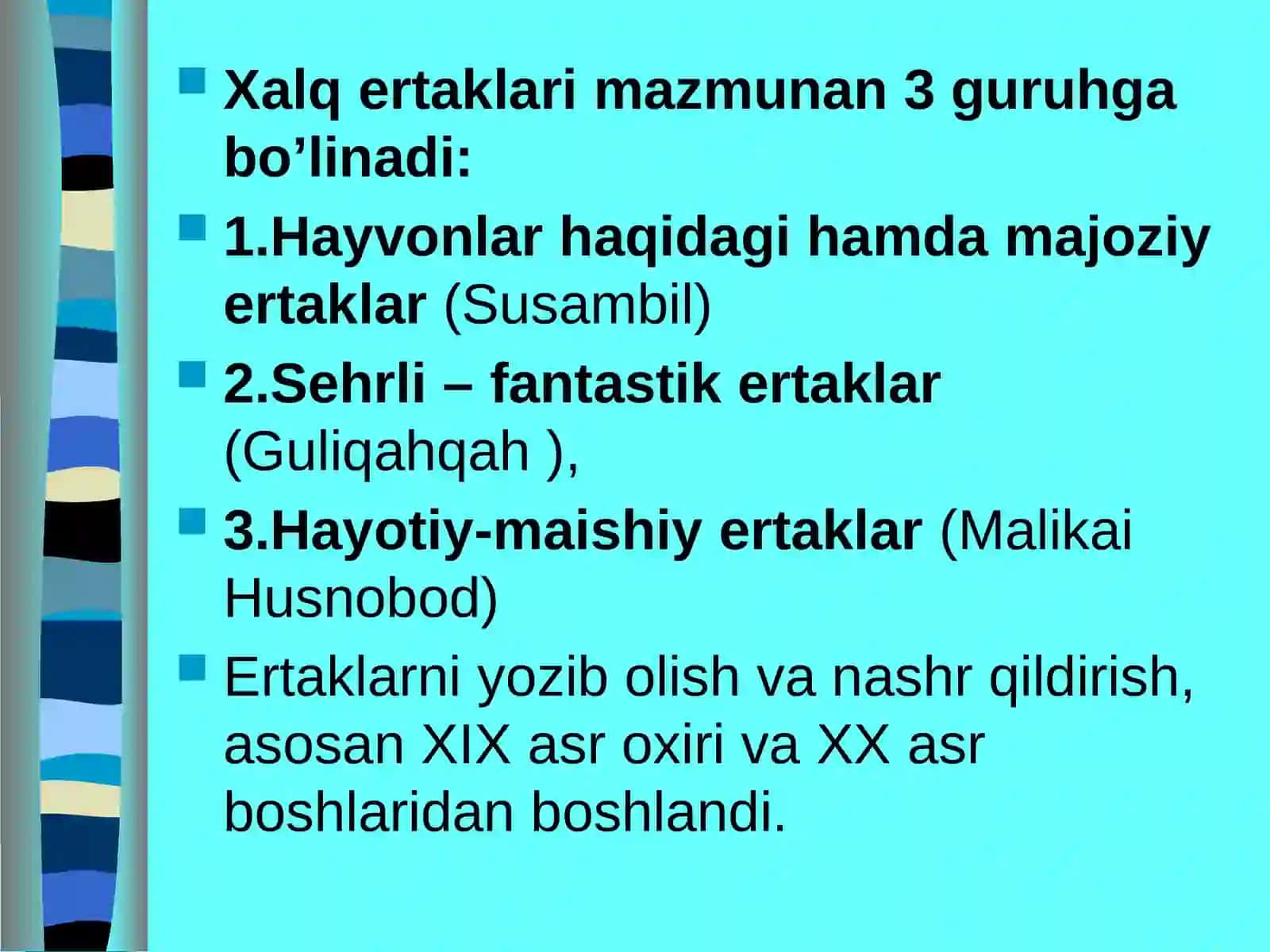 Sinfdan tashqari mashg’ulotlarda ertaklarni o’rgatish metodikasi 4