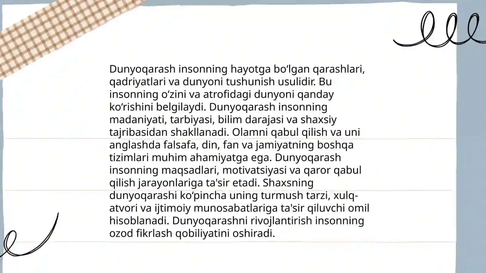 Dunyoqarashning mohiyati, tuzilishi va asosiy funksiyalari 4