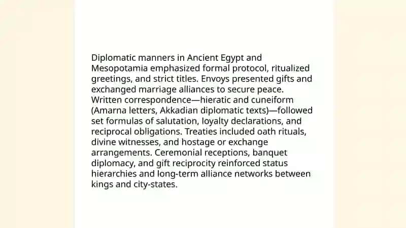 Diplomatik odob-axloqning tarixiy shakllanishi 4