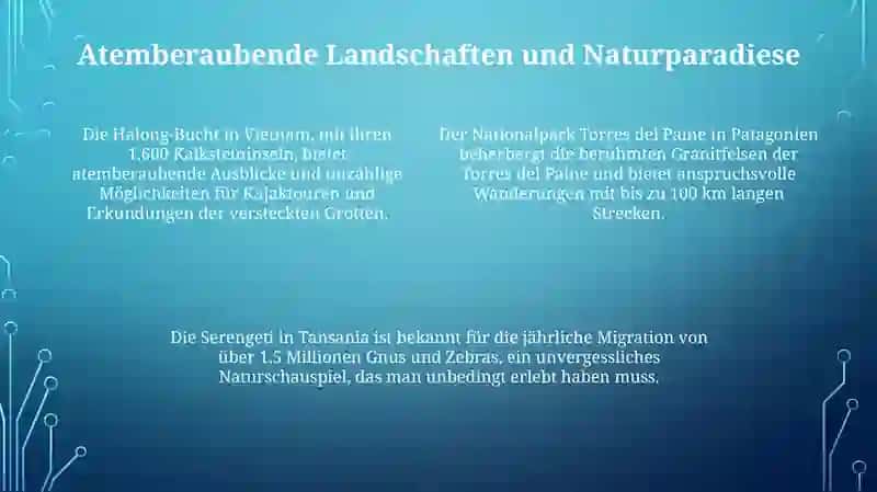 Urlaub und Reisen Präsentation 4